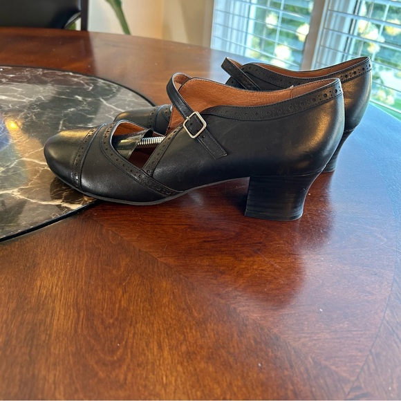 EUC💫MIZ MOOZ Franki Mary Jane Pumps Elegant Black Leather Women's Shoes size 10 - Picture 14 of 16